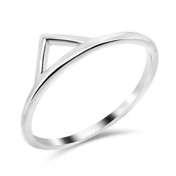 Silver Ring Plain Triangle NSR-212